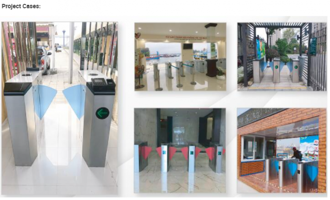 L'usine de bureau 3 paires agitent la porte 3 conçus automatiques escamotables de barrière