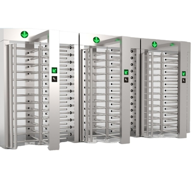 Security Fingerprint Electronic Security Turnstiles , Full Height Optical Turnstiles