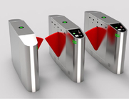 Office Automatic Flap Barrier Turnstile , 3 Pairs Retractable Barrier Gate