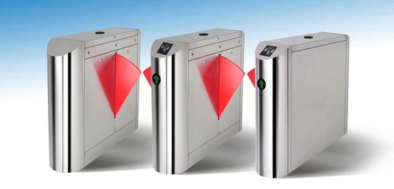 Factory 3 Pairs Flap Barrier Turnstile , Retractable Automatic Office Security Gates