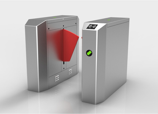 Factory 3 Pairs Flap Barrier Turnstile , Retractable Automatic Office Security Gates
